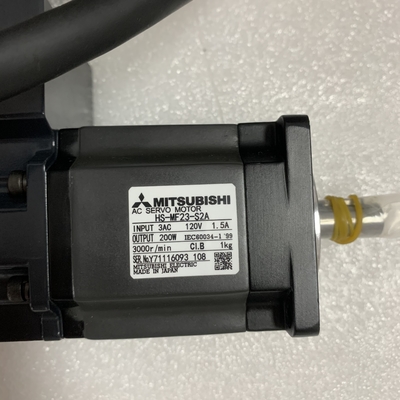 Mitsubishi HS-MF23-S2A AC Servo Motor 3 PHASE 200W 120V 3000RPM 50/60HZ 1.5A NEW AND ORIGINAL GOOD PRICE