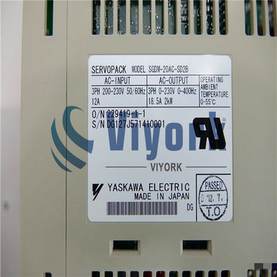 Yaskawa SGDM-20AC-SD2B Industrial Servo Drive 50 / 60HZ 200 - 230VAC INPUT 12AMP